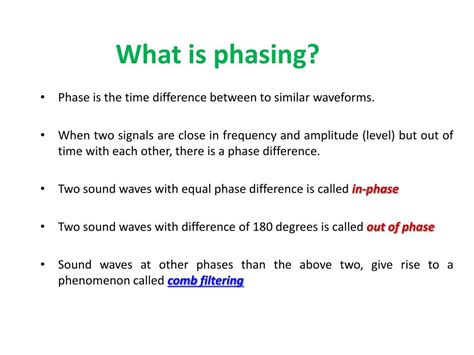 what is phasing in music and how does it relate to the concept of resonance?